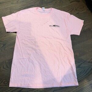 Jerzees Dri-Power Corsa Motors LLC T-Shirt Mens Size M Pink Graphic